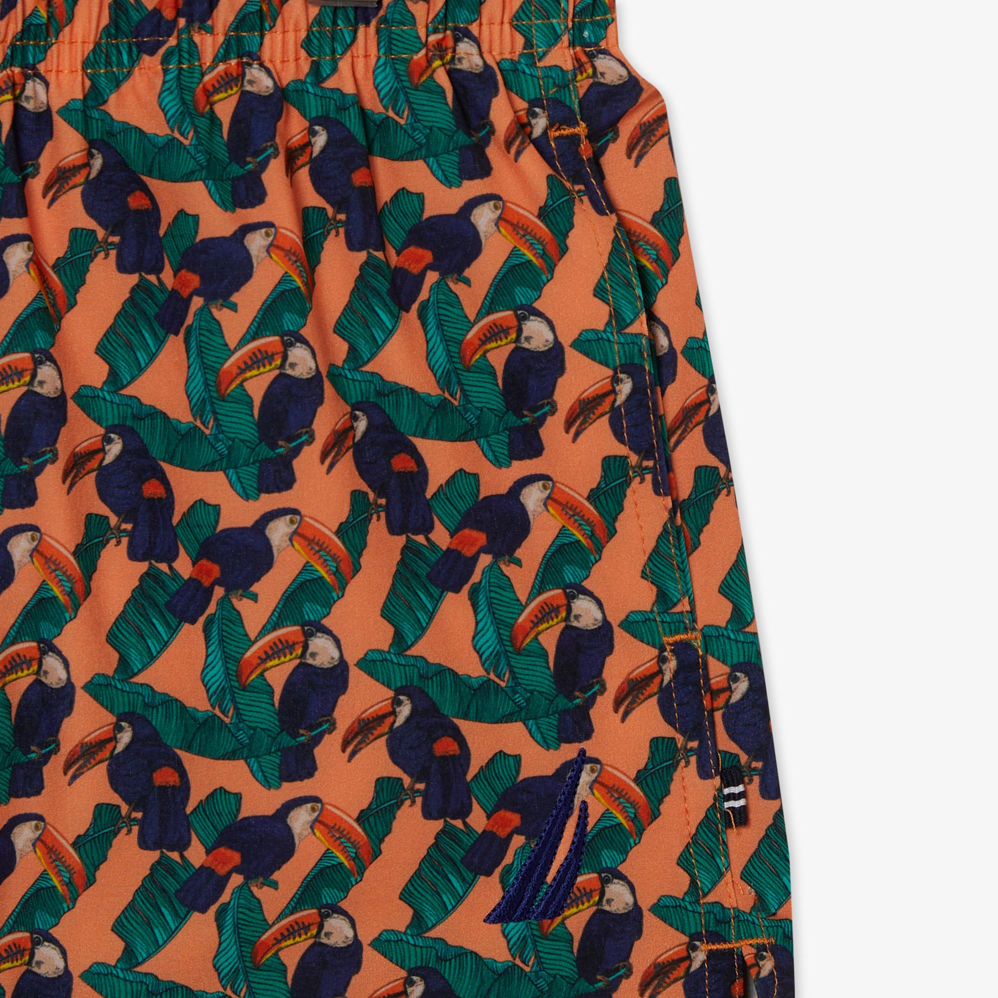 Nautica Erkek Çocuk Pembe Desenli Mayo Şort