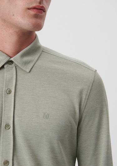  Mavi Yeşil Gömlek Fitted / Vücuda Oturan Kesim 0210294-32344