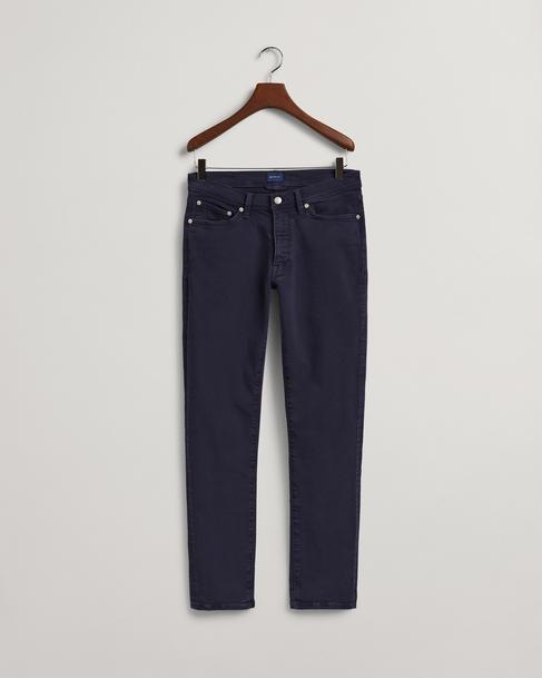  Gant Erkek Lacivert Extra Slim Fit Jean Pantolon