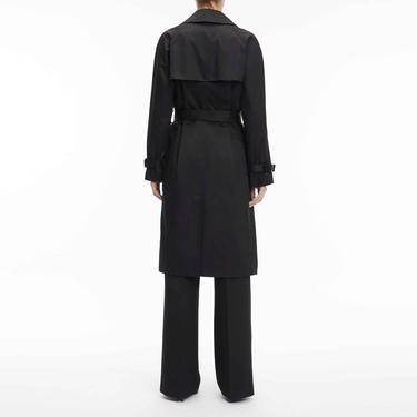  Calvin Klein Essentialential Trench Siyah Kadın Mont