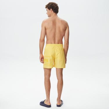  Erkek Baskılı Sarı Mayo Şort