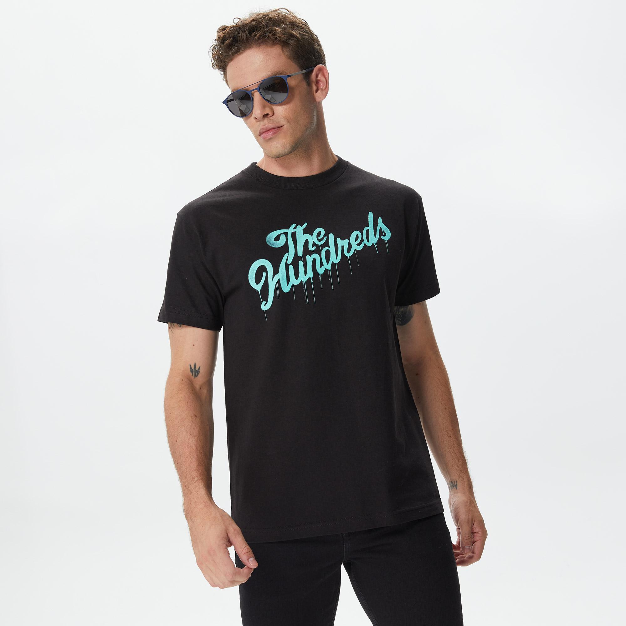 The Hundreds Drip Slant Erkek Siyah T-Shirt