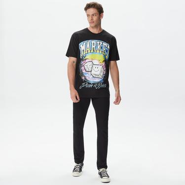  Market Smiley Pair of Dice Erkek Siyah T-Shirt