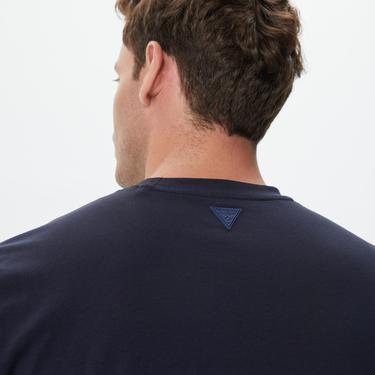  Guess Alphy Mid Organicetch 180 Erkek Lacivert T-Shirt