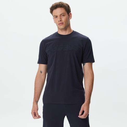  Guess Alphy Mid Organicetch 180 Erkek Lacivert T-Shirt