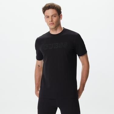  Guess Alphy Mid Organic Stretch 180 Erkek Siyah T-Shirt