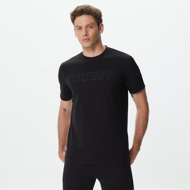 Guess Alphy Mid Organic Stretch 180 Erkek Siyah T-Shirt