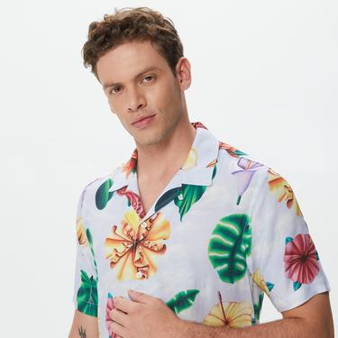  The Hundreds Blooming Woven Erkek Mavi Gömlek