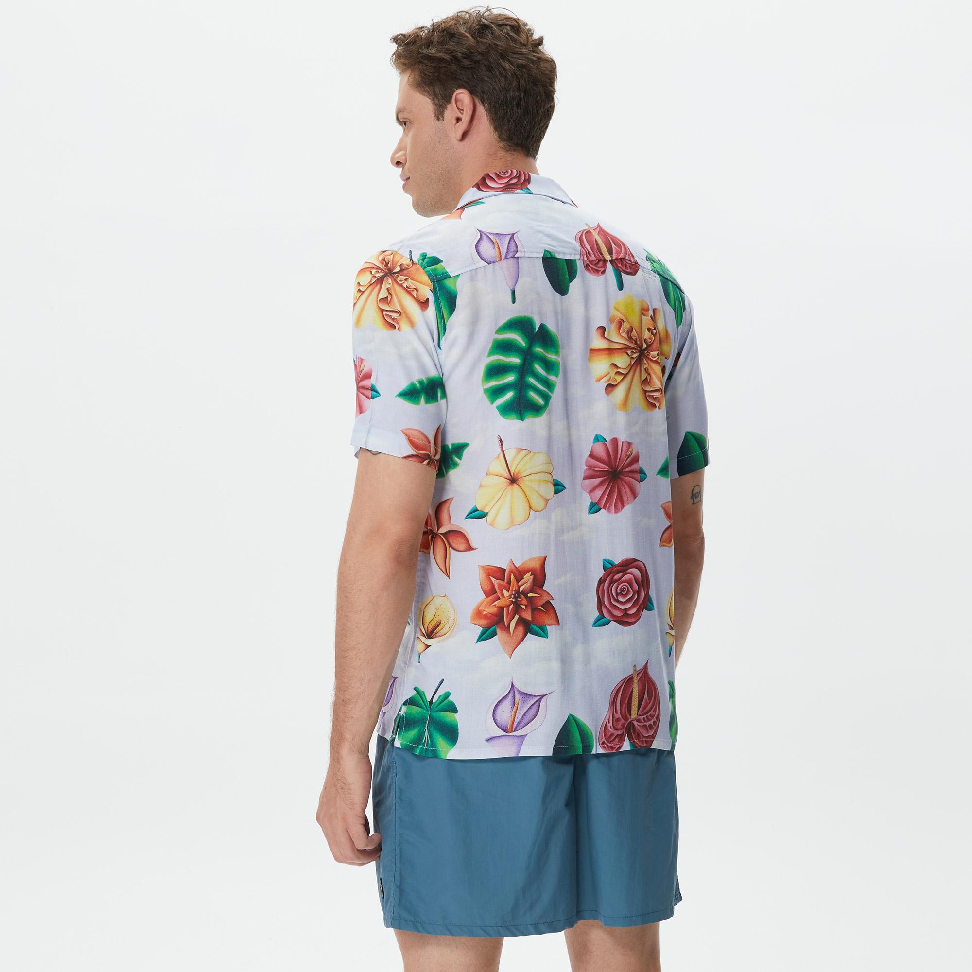 The Hundreds Blooming Woven Erkek Mavi Gömlek