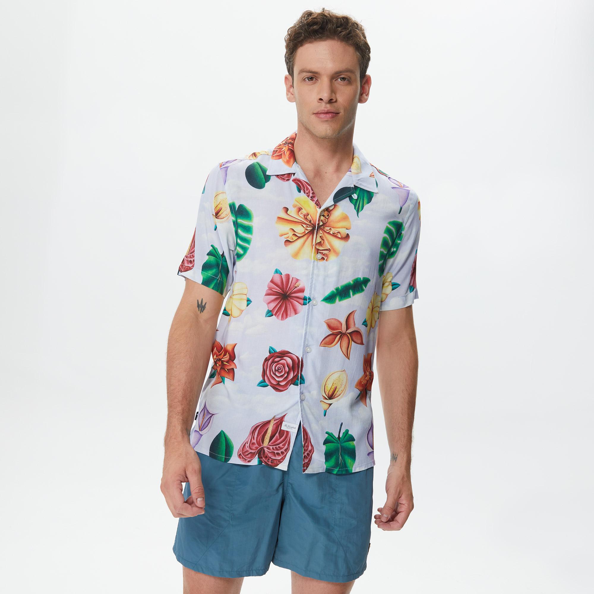 The Hundreds Blooming Woven Erkek Mavi Gömlek