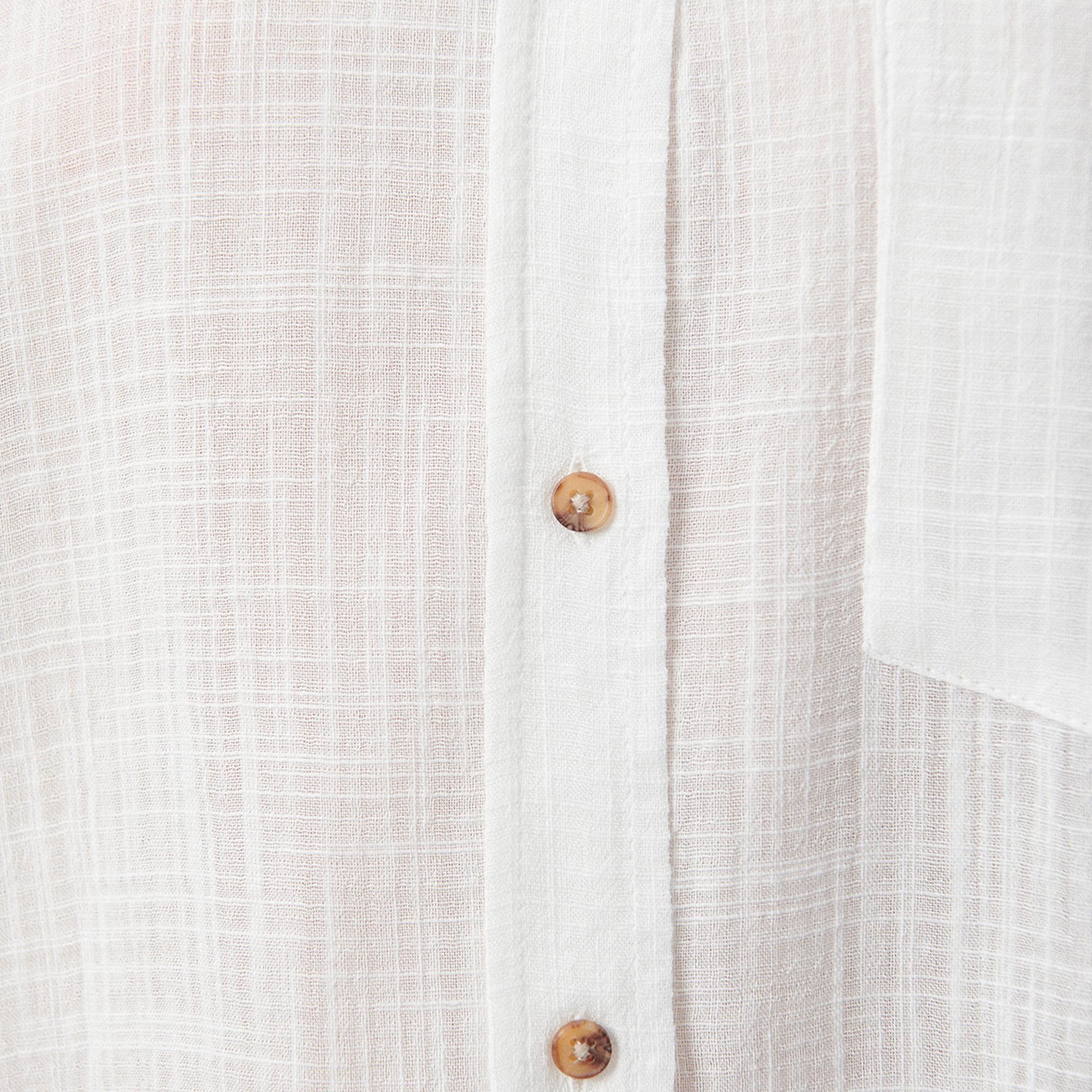 Mavi Beyaz Gömlek Oversize / Geniş Kesim 1210404-70057