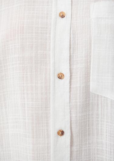  Mavi Beyaz Gömlek Oversize / Geniş Kesim 1210404-70057