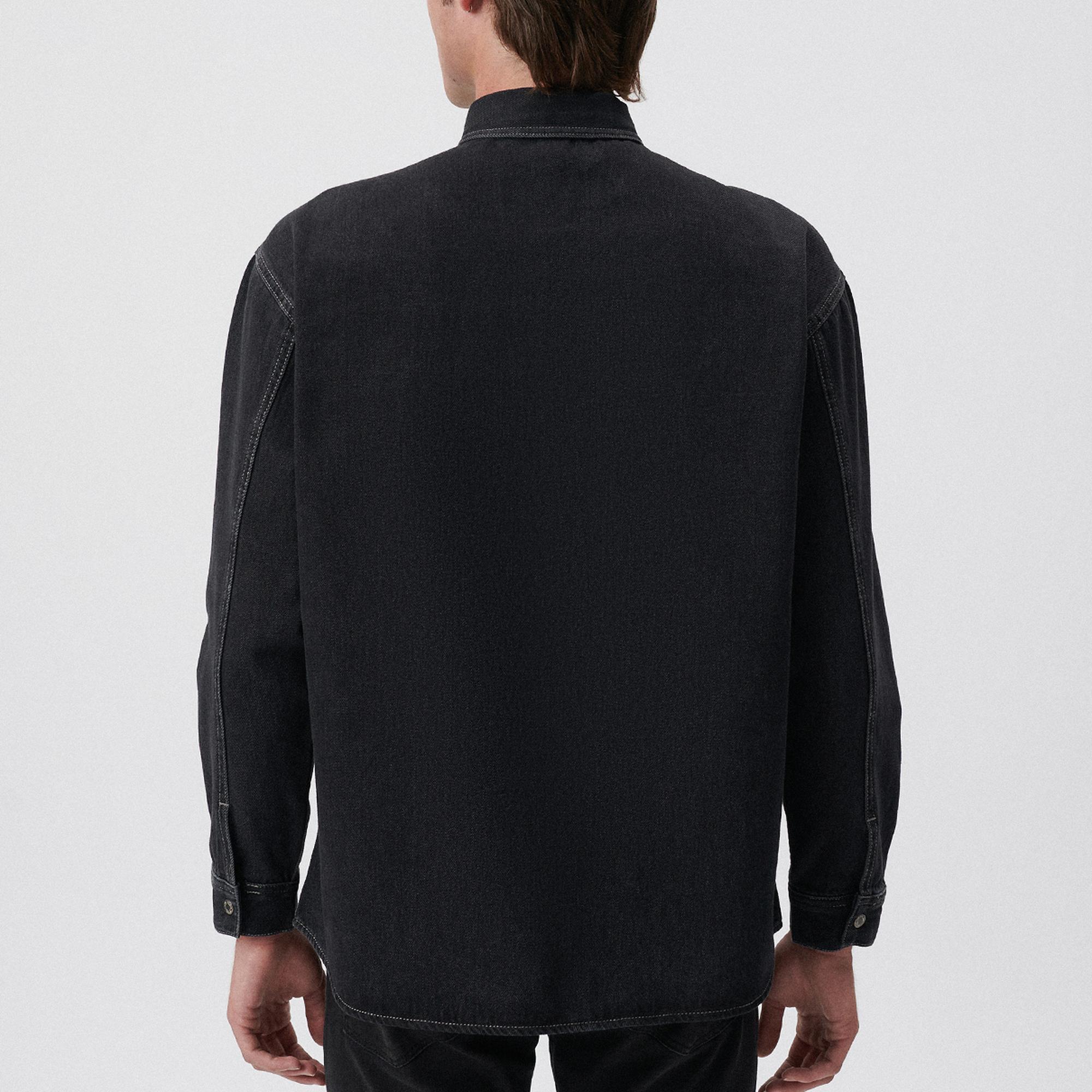 Mavi Aidan Gölgeli Gri Mavi Black Jean Gömlek Regular Fit / Normal Kesim 0210588-85622