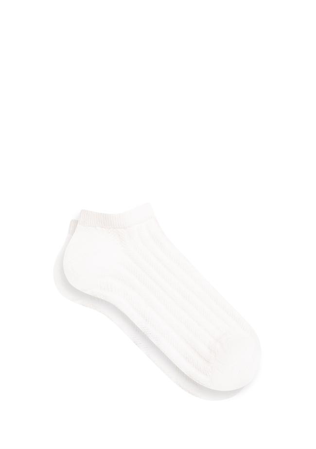  Mavi Beyaz Patik Çorap 1911863-70057