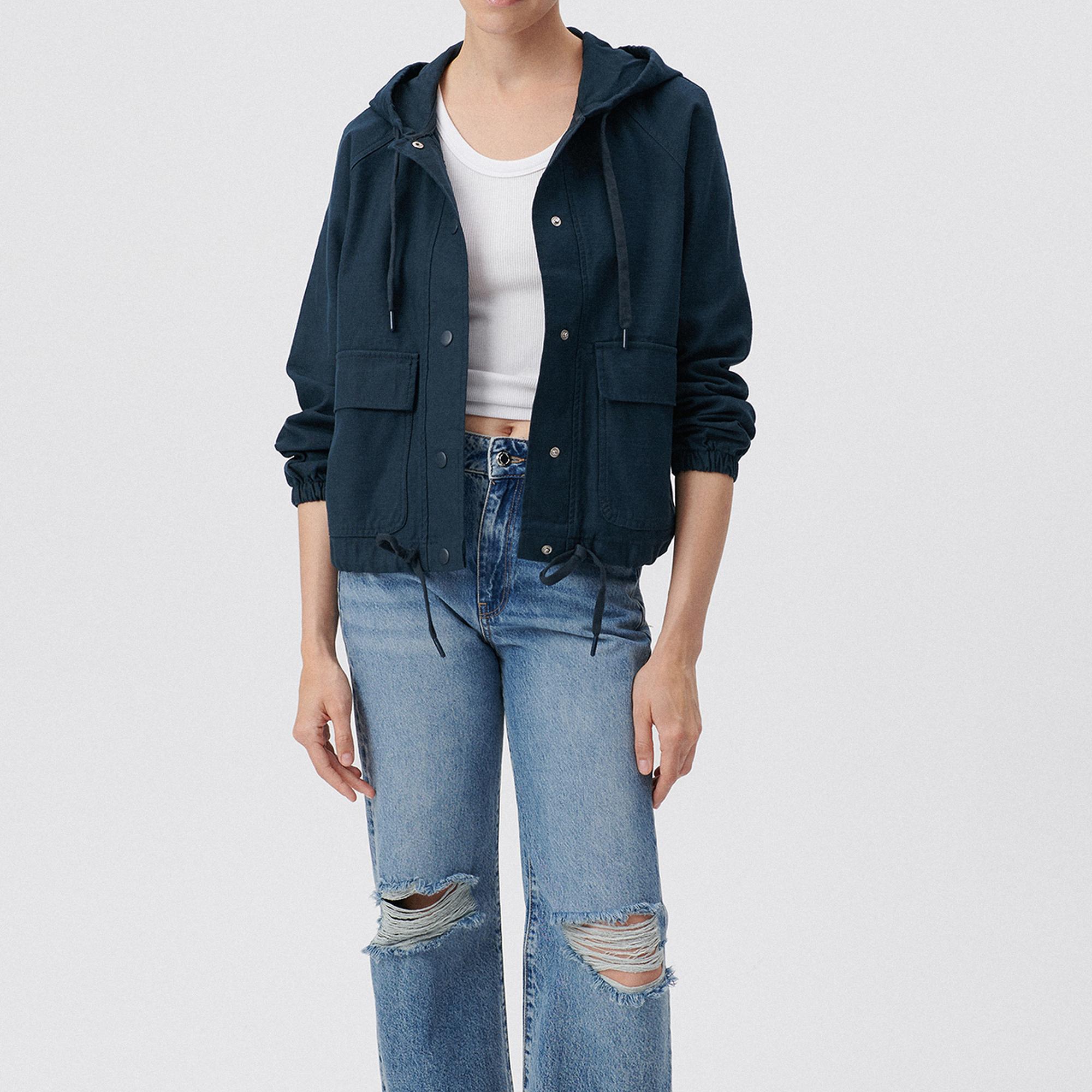 Mavi Kapüşonlu Lacivert Ceket Regular Fit / Normal Kesim 110775-82906