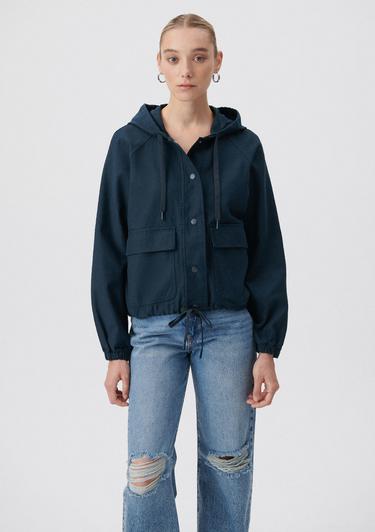  Mavi Kapüşonlu Lacivert Ceket Regular Fit / Normal Kesim 110775-82906