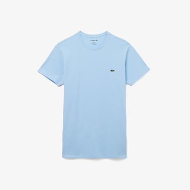  Lacoste Erkek Slim Fit Bisiklet Yaka Mavi T-Shirt