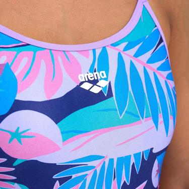  Tropic Swimsuit Lace Back Kadın Mor Yüzücü Mayosu 005933970