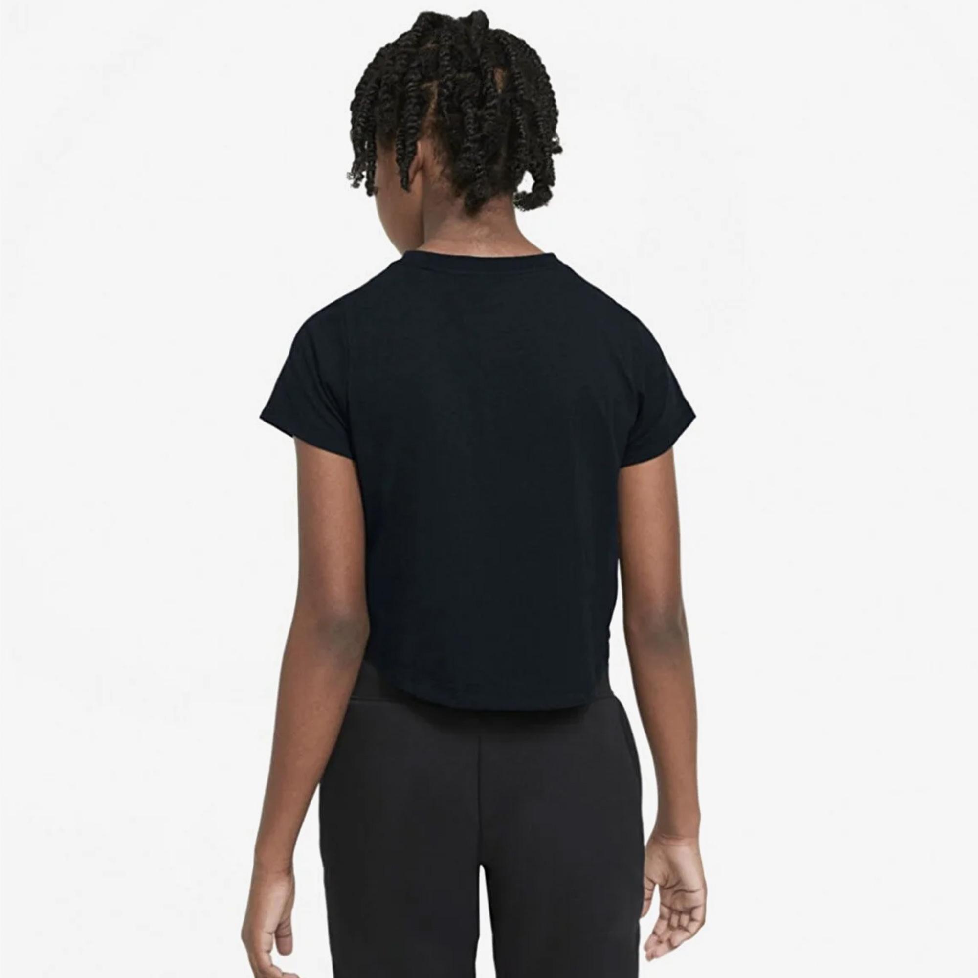 Nike Sportswear Futura Çocuk Siyah Crop T-Shirt