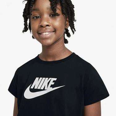  Nike Sportswear Futura Çocuk Siyah Crop T-Shirt