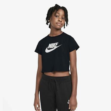  Nike Sportswear Futura Çocuk Siyah Crop T-Shirt