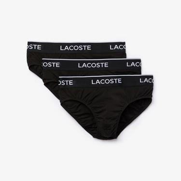  Lacoste Erkek 3'lü Siyah Boxer