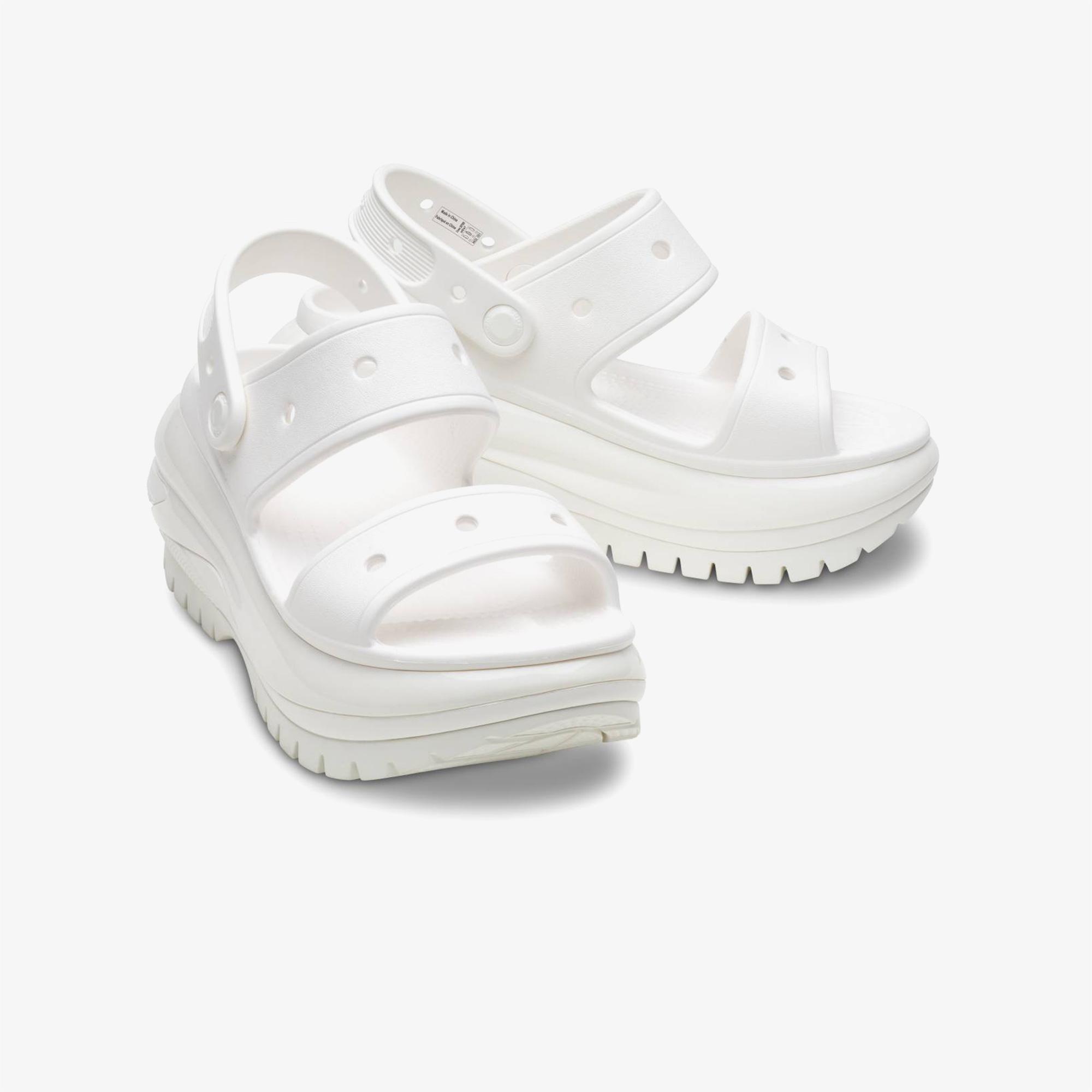 Crocs Classic Mega Crush Kadın Beyaz Sandalet
