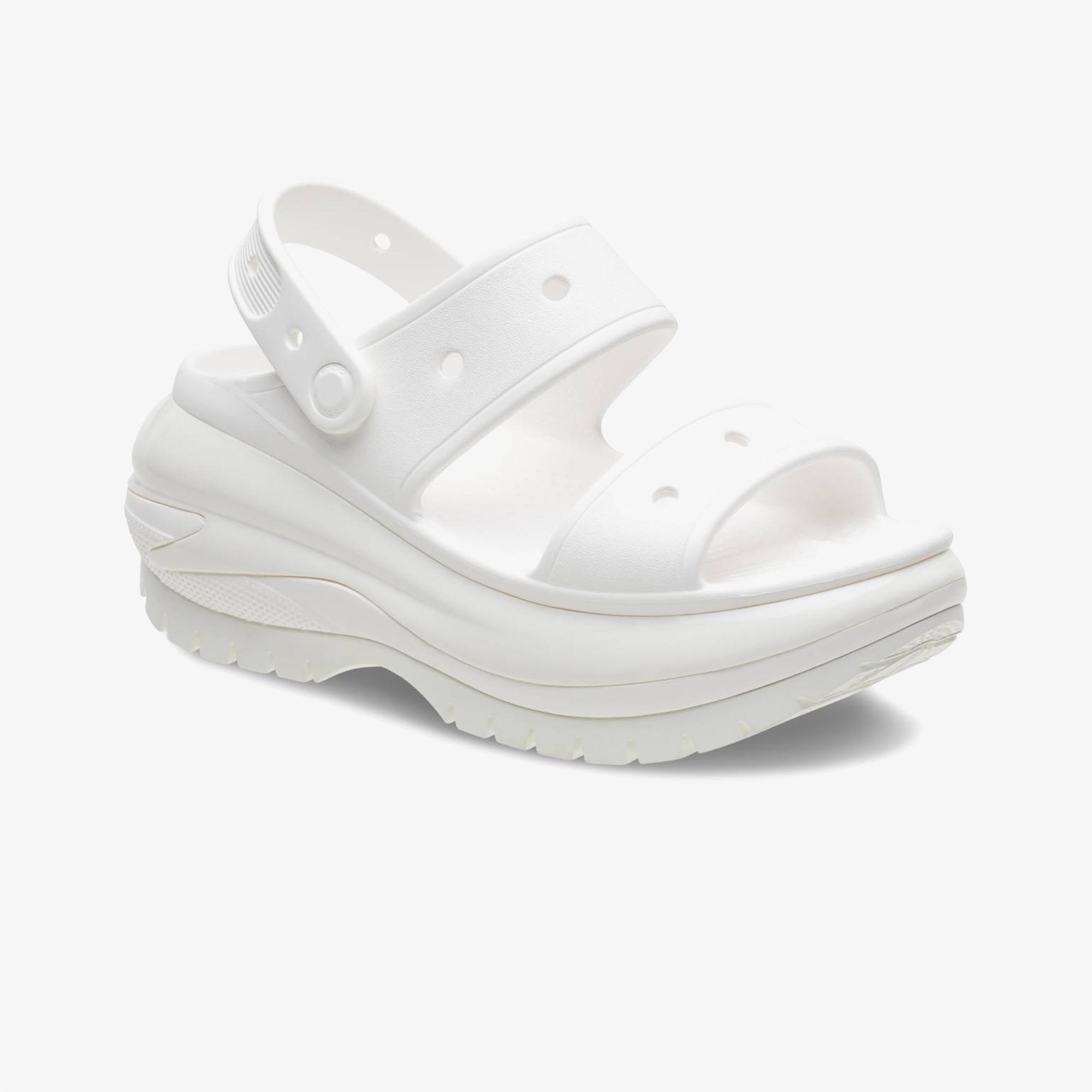 Crocs Classic Mega Crush Kadın Beyaz Sandalet