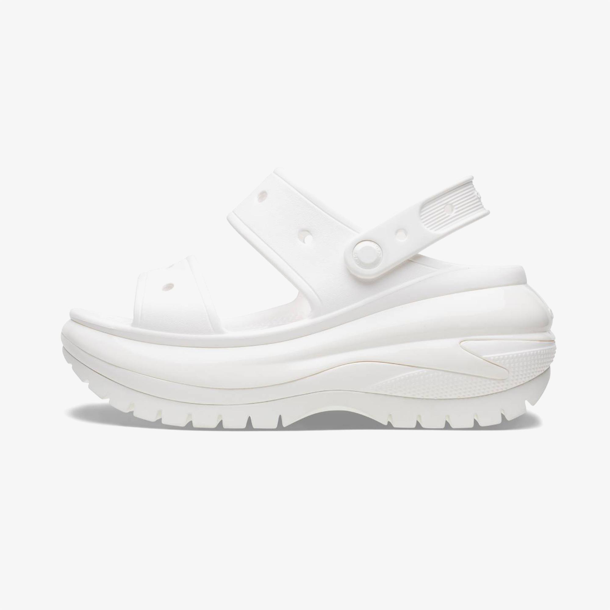 Crocs Classic Mega Crush Kadın Beyaz Sandalet