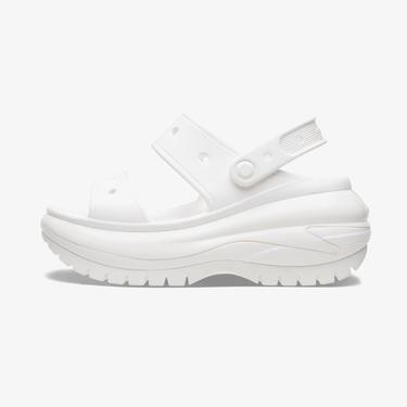 Crocs Classic Mega Crush Kadın Beyaz Sandalet