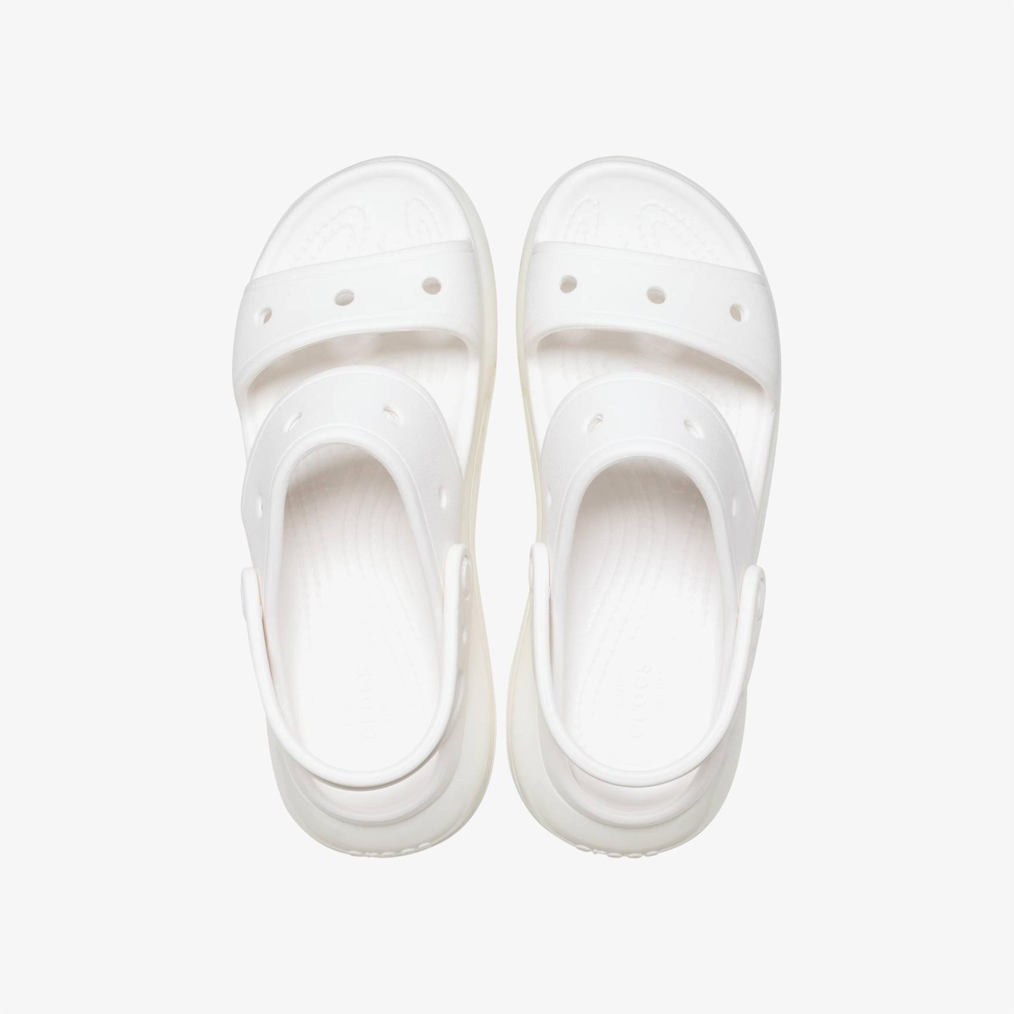 Crocs Classic Mega Crush Kadın Beyaz Sandalet
