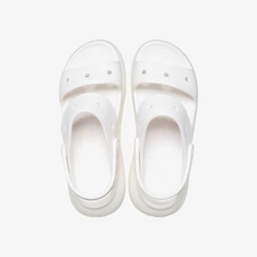  Crocs Classic Mega Crush Kadın Beyaz Sandalet