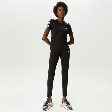 adidas LOUNGEWEAR Essentials 3-Stripes  Kadın Siyah Tayt