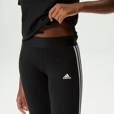  adidas LOUNGEWEAR Essentials 3-Stripes  Kadın Siyah Tayt