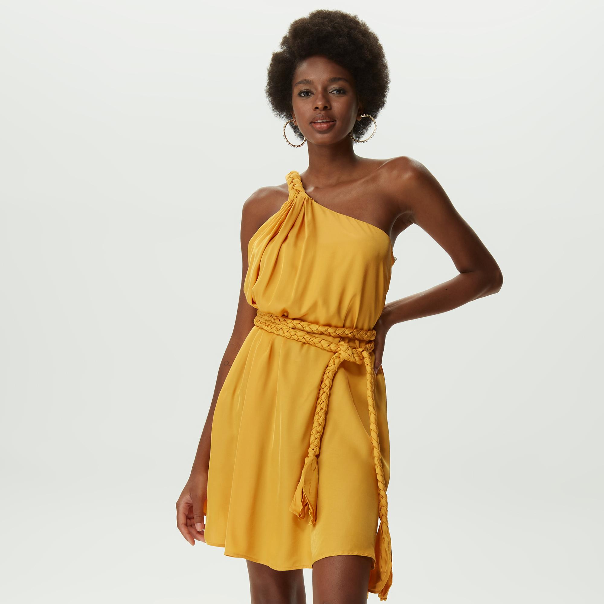 Dahlia Bianca Helen Kadın Sarı Elbise