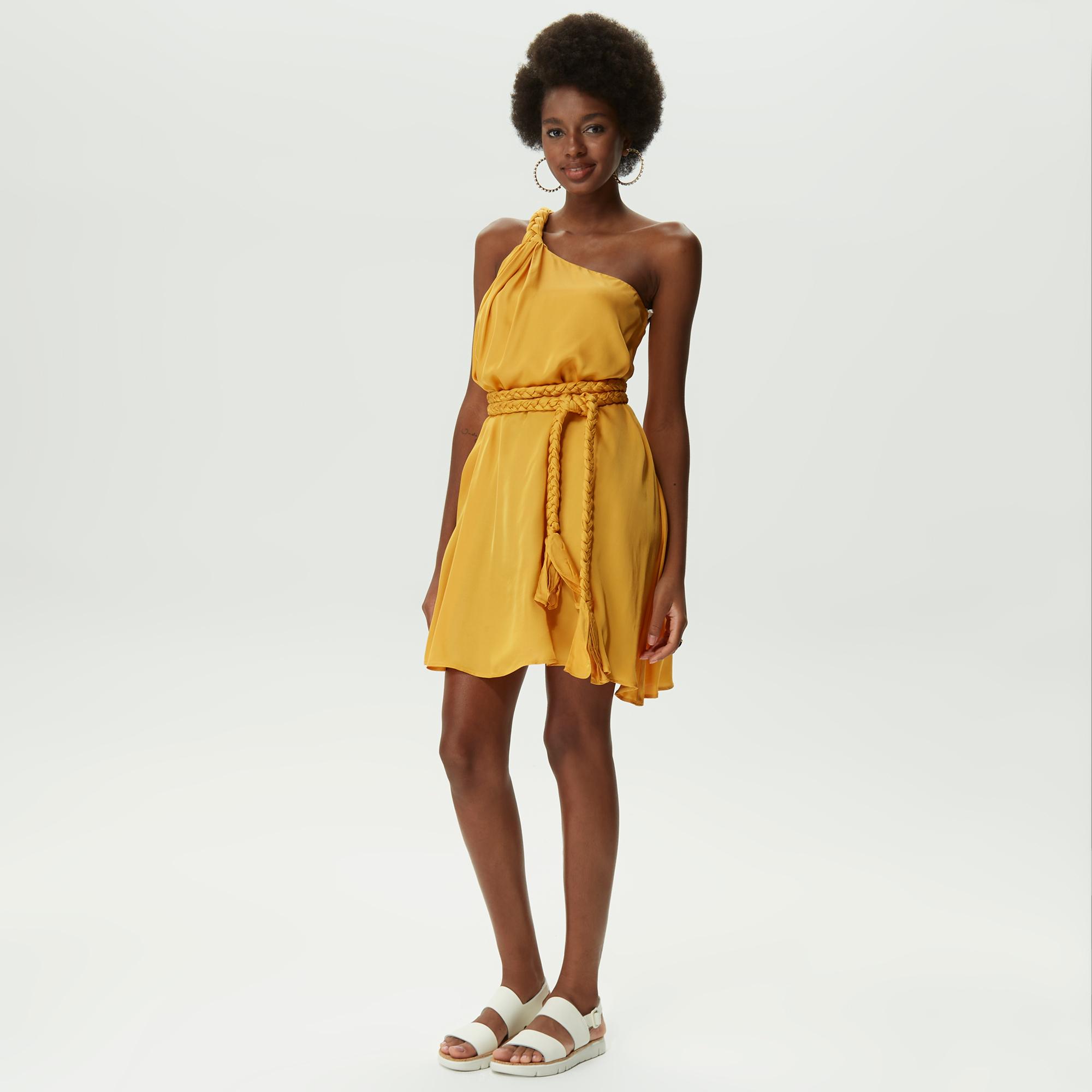 Dahlia Bianca Helen Kadın Sarı Elbise