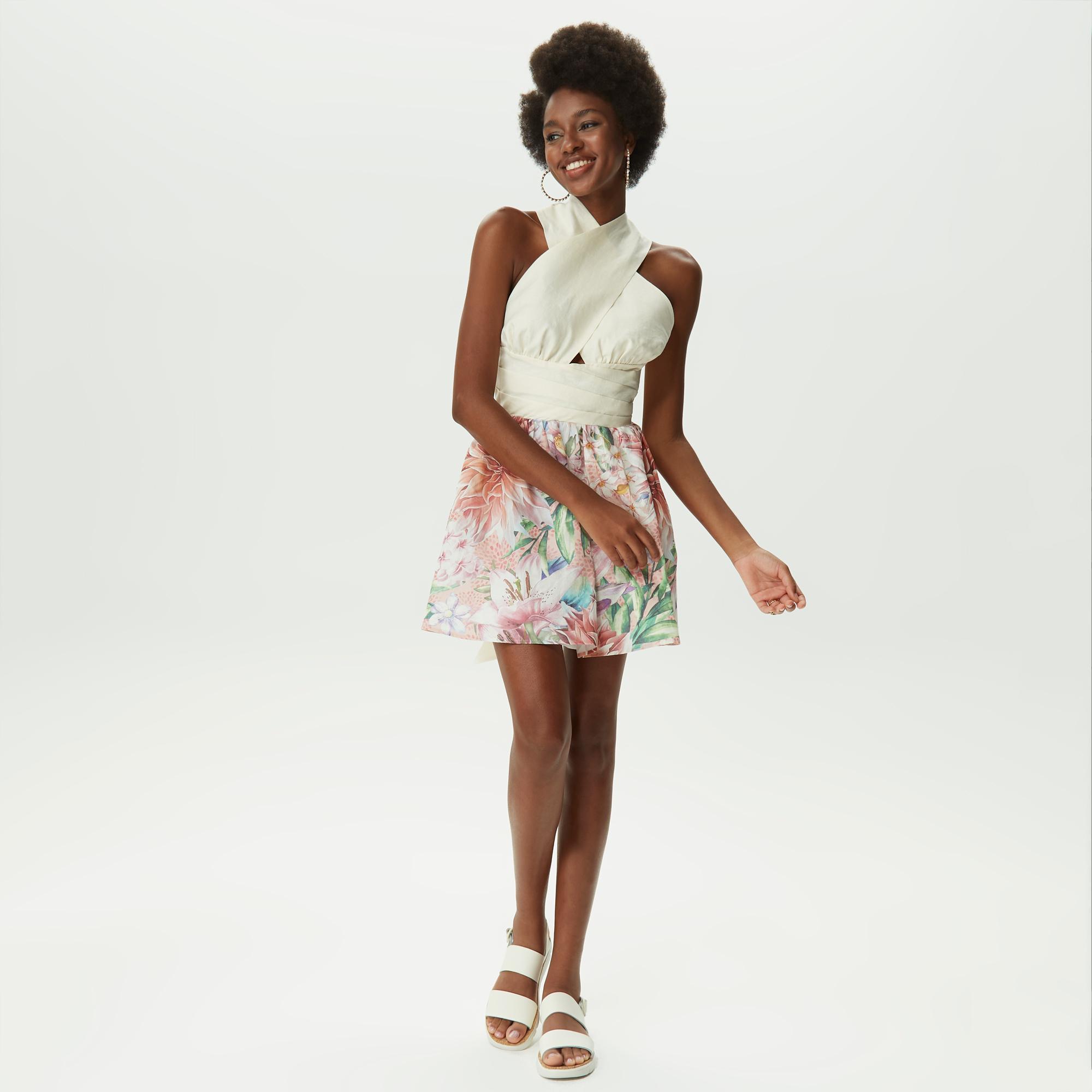 Dahlia Bianca Cora Kadın Renkli Elbise