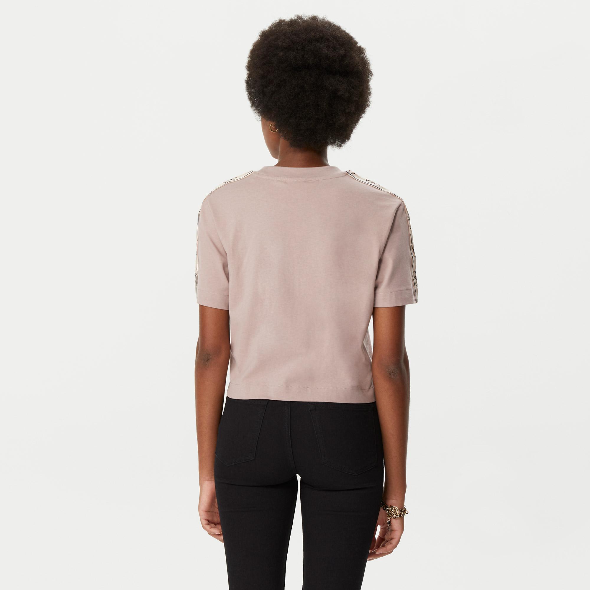 Guess Britney Crop Kadın Açık Pembe T-Shirt