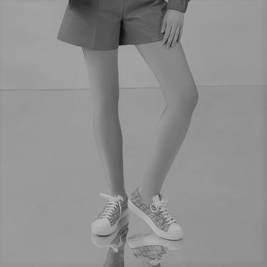  Kadın Mavi Monogram Spor Ayakkabı