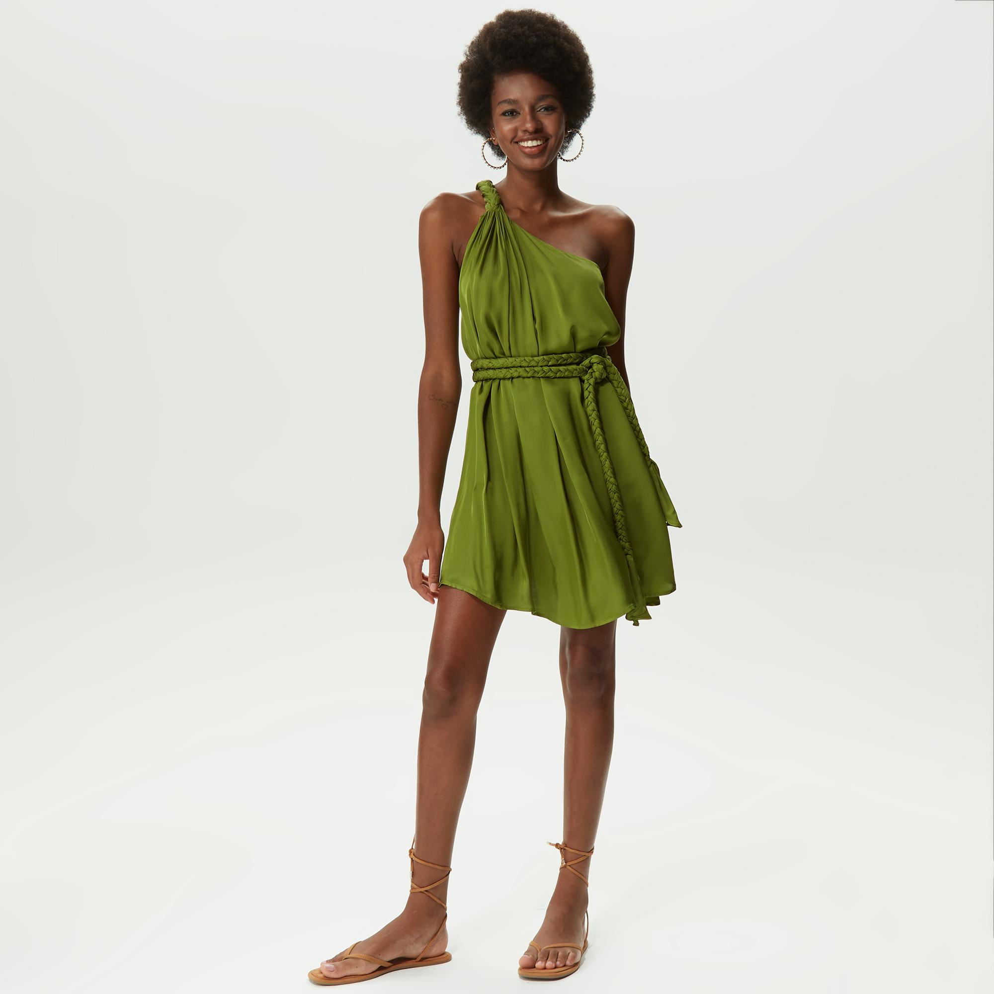 Dahlia Bianca Helen Kadın Yeşil Elbise