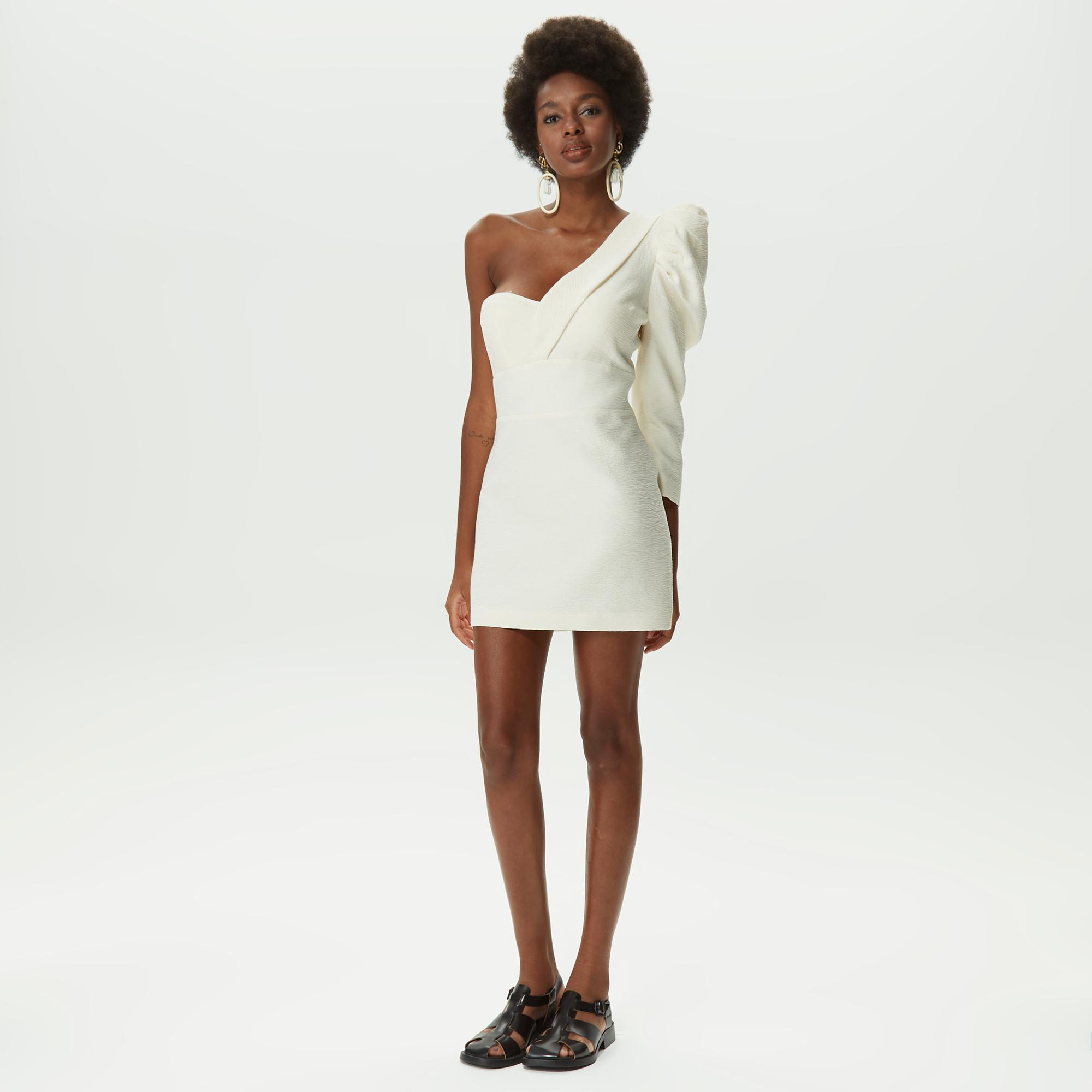 Dahlia Bianca Sue Ellen Kadın Beyaz Elbise