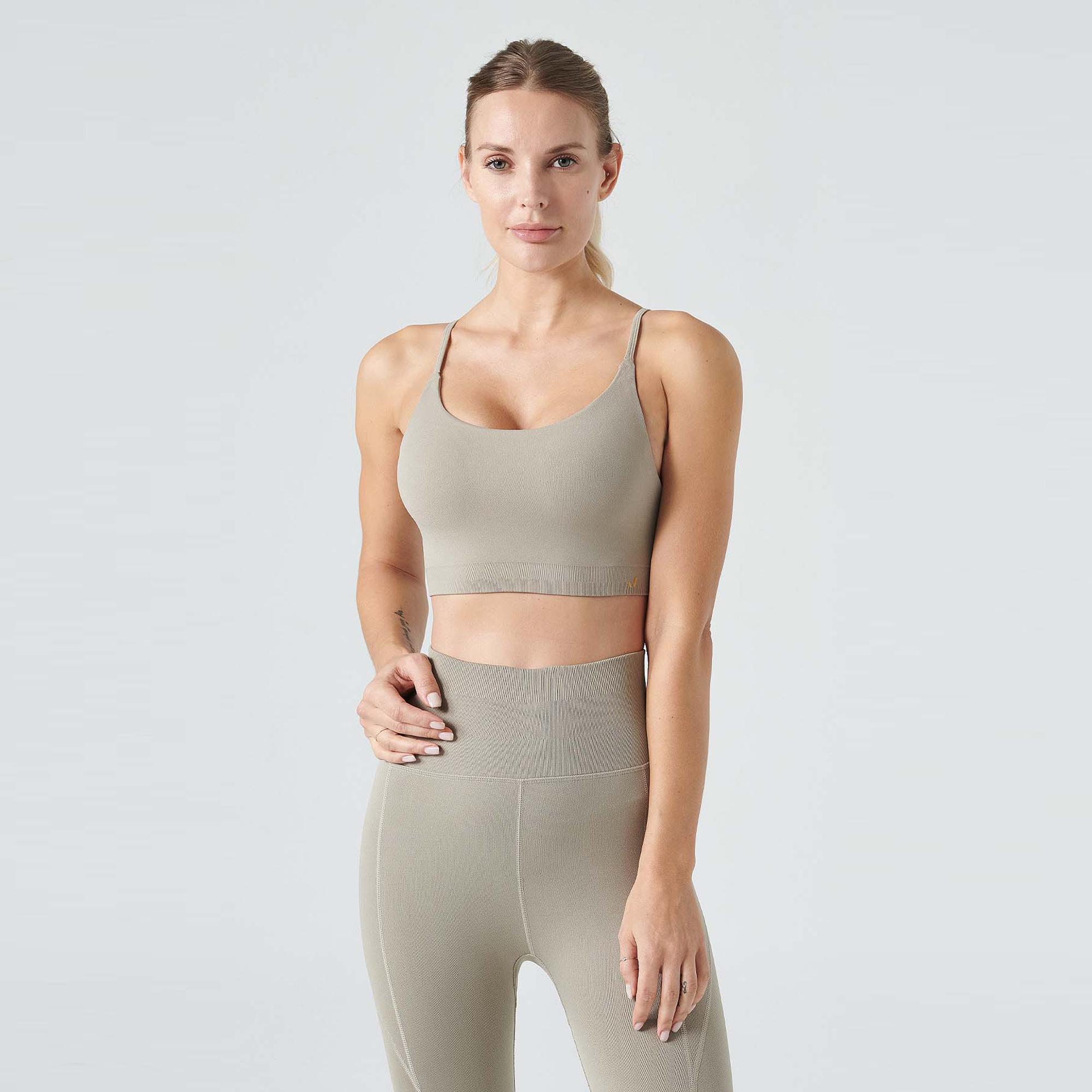 Jerf Pine Ayarlanabilir İnce Askılı Kadın Haki Bra