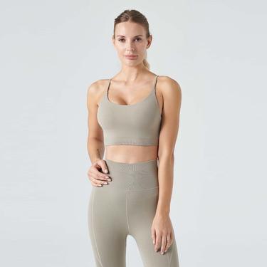  Jerf Pine Ayarlanabilir İnce Askılı Kadın Haki Bra