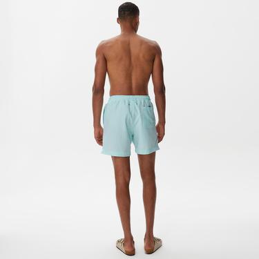  Nautica Erkek Yeşil Çizgili Mayo Şort