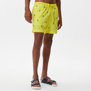  Nautica Erkek Sarı Desenli Mayo Şort