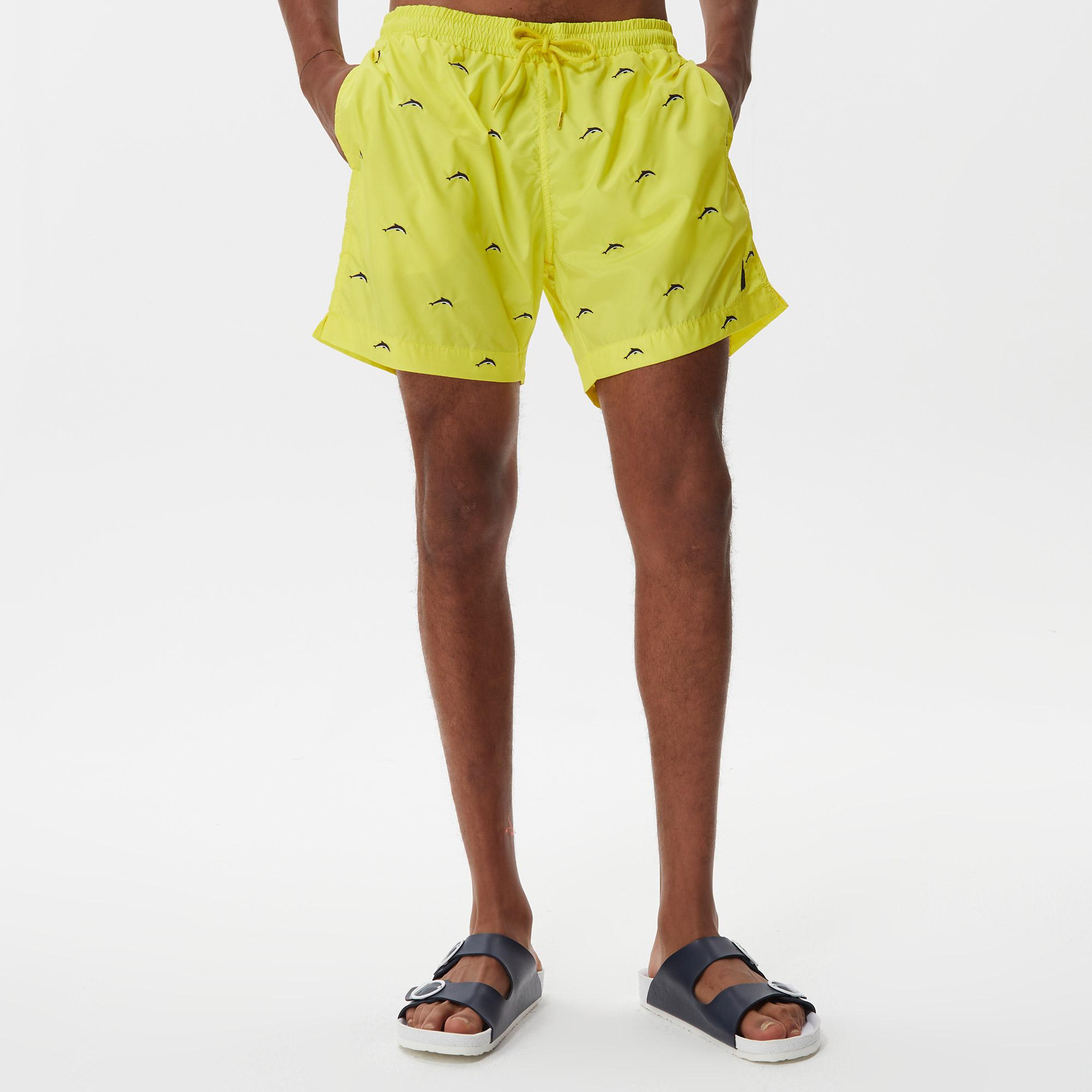 Nautica Classic Erkek Sarı Deniz Şortu