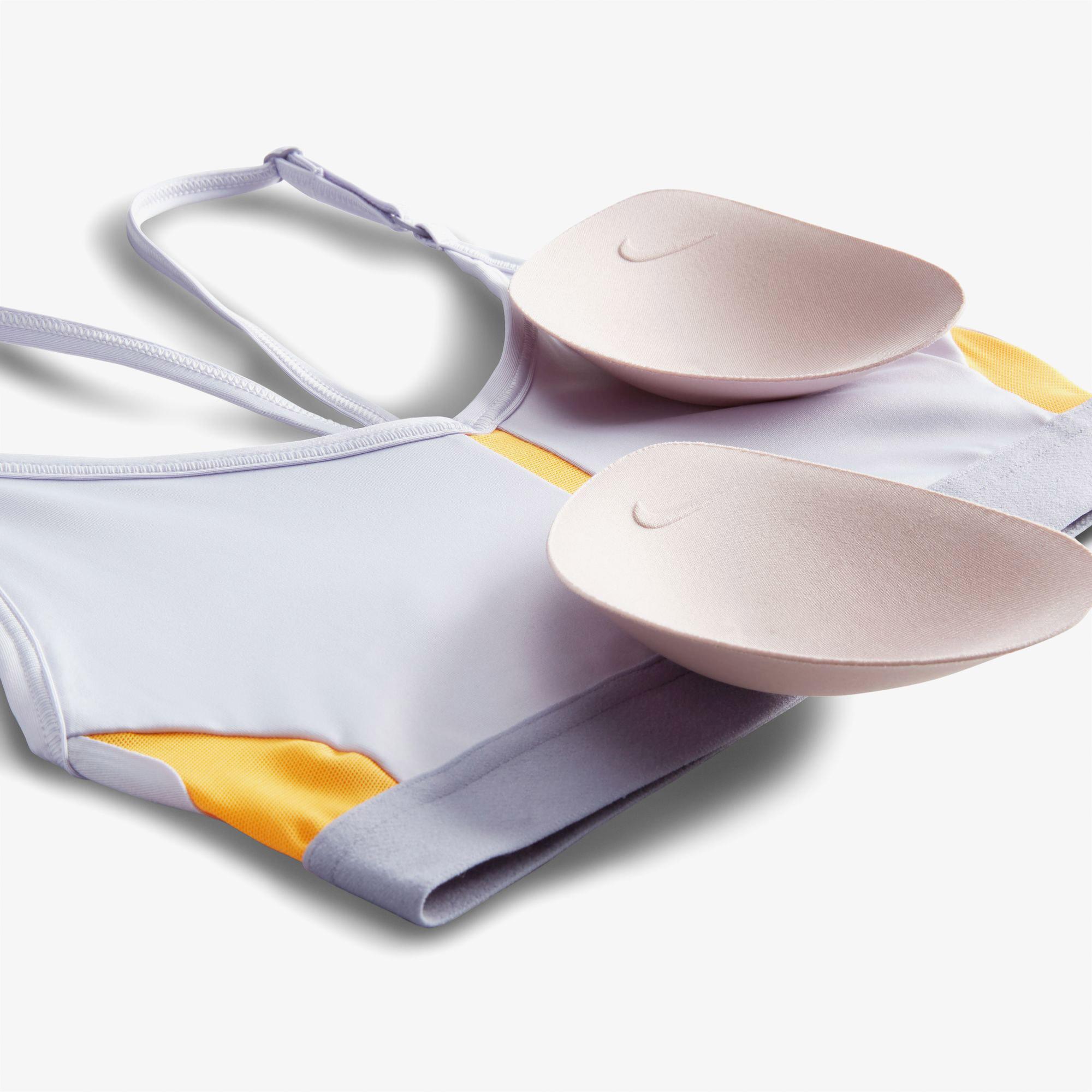 Nike Indy V-Neck Kadın Mor Bra