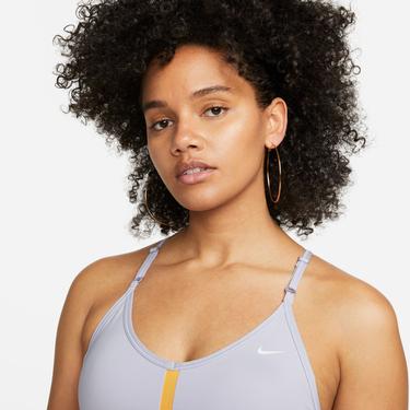  Nike Indy V-Neck Kadın Mor Bra