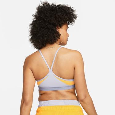  Nike Indy V-Neck Kadın Mor Bra