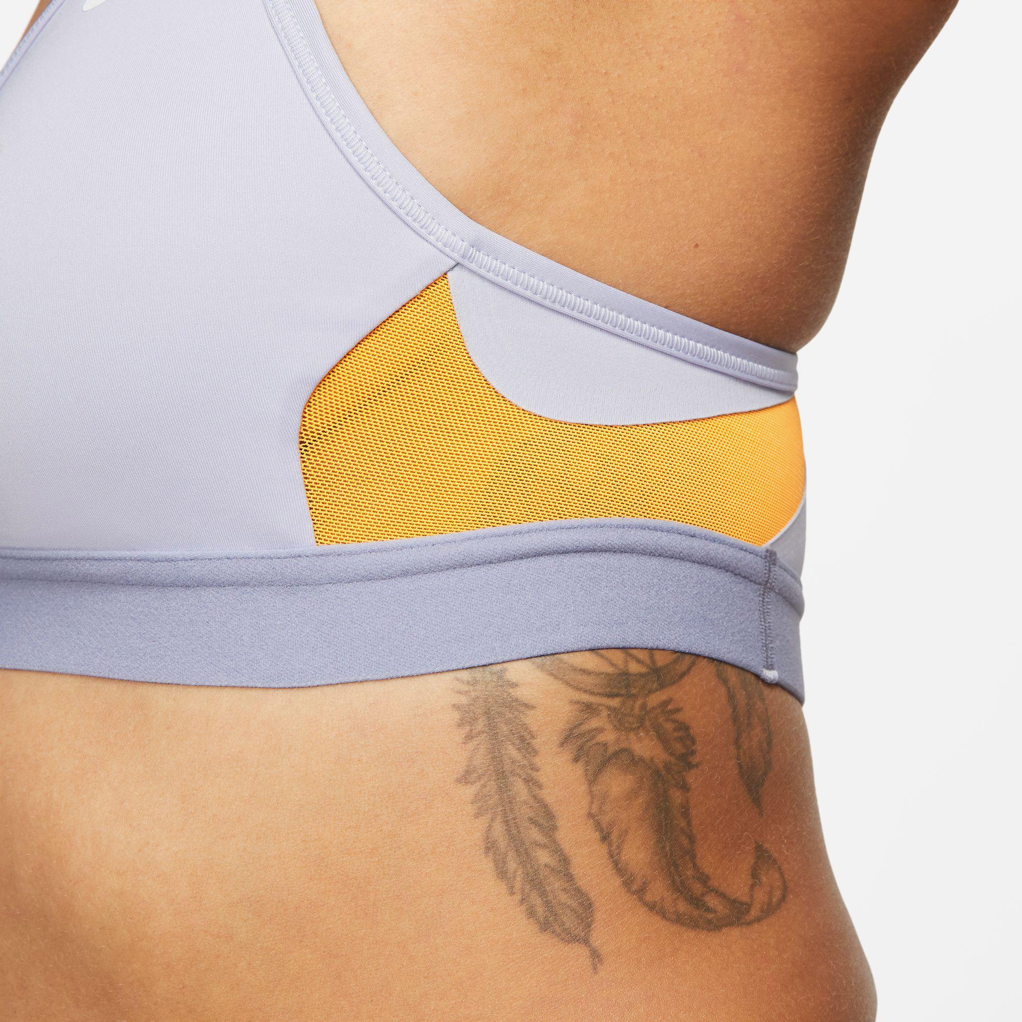 Nike Indy V-Neck Kadın Mor Bra